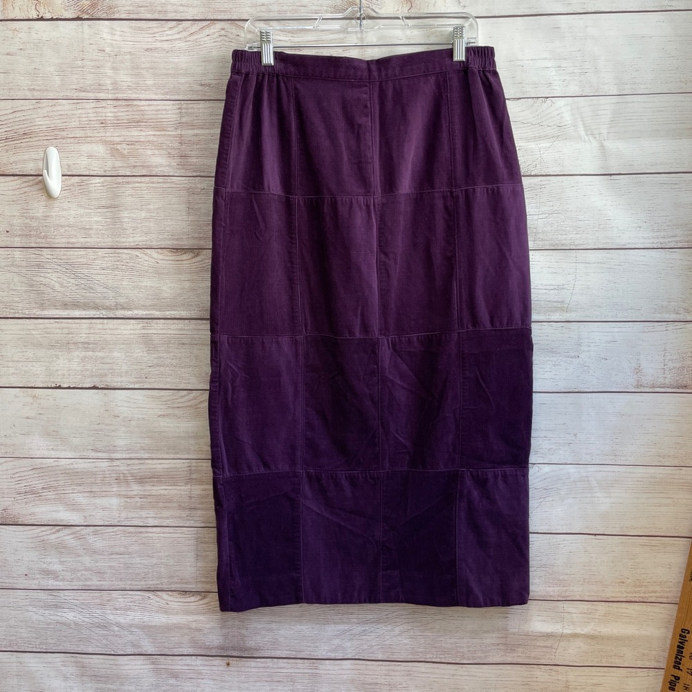 EXCELLENT CONDITION VINTAGE SUSAN BRISTOL PATCHWORK CORDUROY MAXI SKIRT